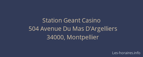 Station Geant Casino