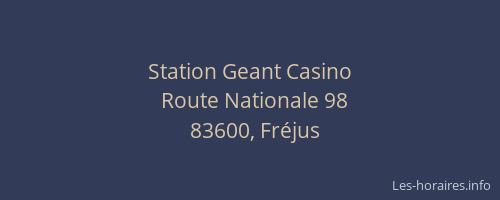 Station Geant Casino