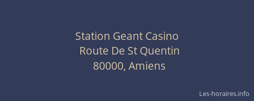 Station Geant Casino