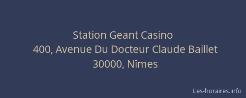 Station Geant Casino