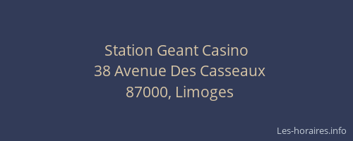 Station Geant Casino