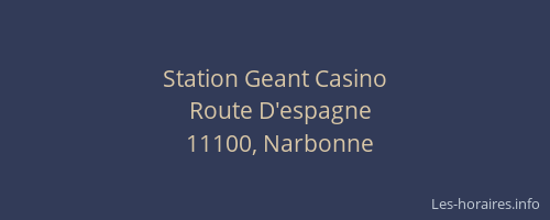 Station Geant Casino