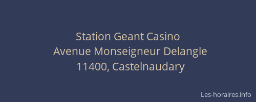 Station Geant Casino
