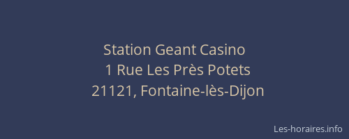 Station Geant Casino