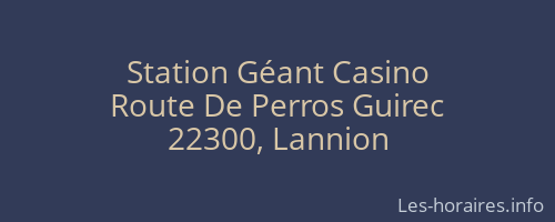 Station Géant Casino
