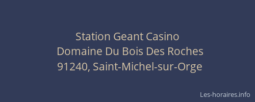 Station Geant Casino