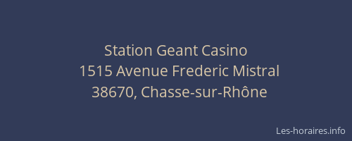 Station Geant Casino