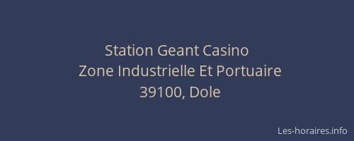 Station Geant Casino
