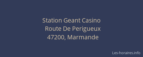 Station Geant Casino