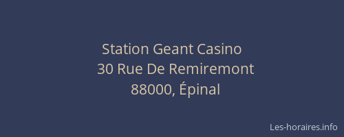 Station Geant Casino