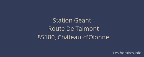 Station Geant