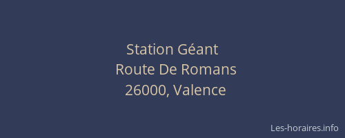 Station Géant