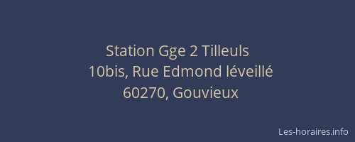 Station Gge 2 Tilleuls