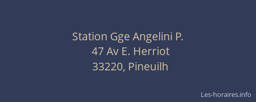 Station Gge Angelini P.