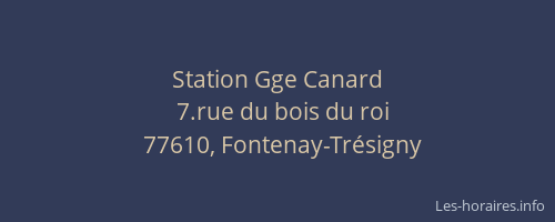 Station Gge Canard