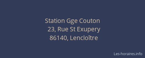 Station Gge Couton