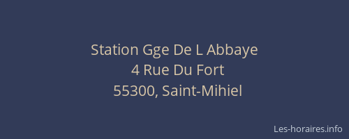 Station Gge De L Abbaye