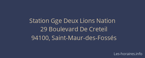 Station Gge Deux Lions Nation
