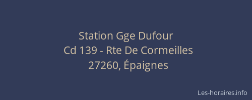 Station Gge Dufour