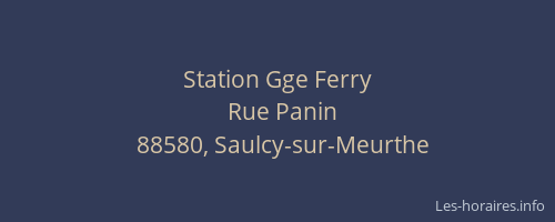 Station Gge Ferry