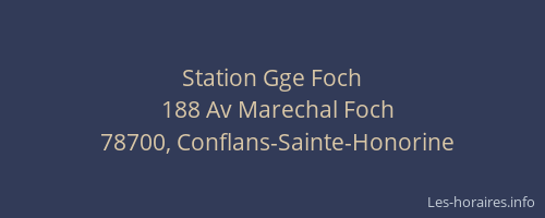 Station Gge Foch
