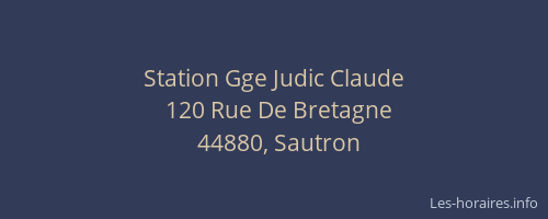 Station Gge Judic Claude