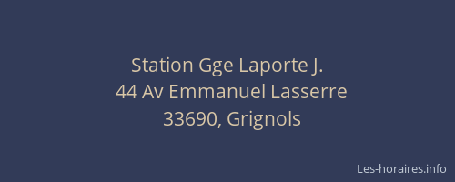 Station Gge Laporte J.