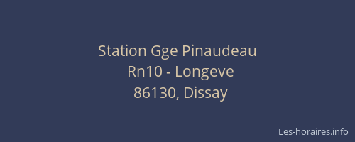 Station Gge Pinaudeau