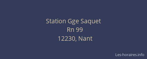 Station Gge Saquet