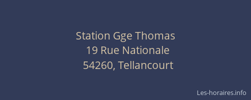 Station Gge Thomas