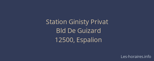 Station Ginisty Privat