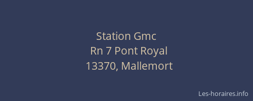 Station Gmc