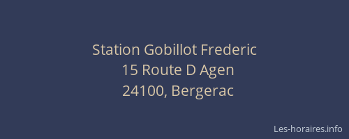 Station Gobillot Frederic