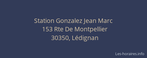 Station Gonzalez Jean Marc