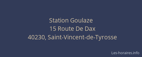 Station Goulaze