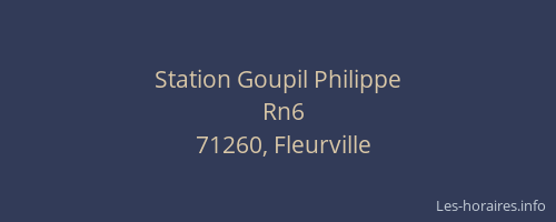 Station Goupil Philippe