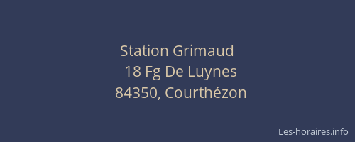 Station Grimaud