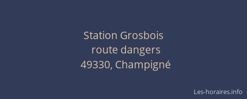 Station Grosbois