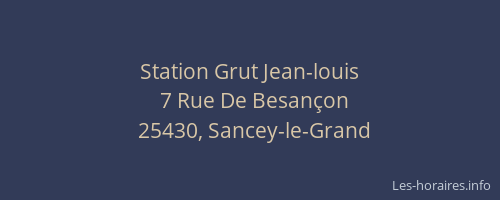 Station Grut Jean-louis