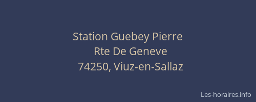 Station Guebey Pierre