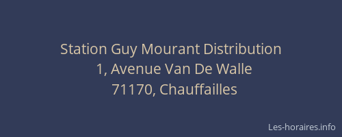 Station Guy Mourant Distribution