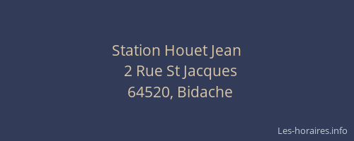 Station Houet Jean