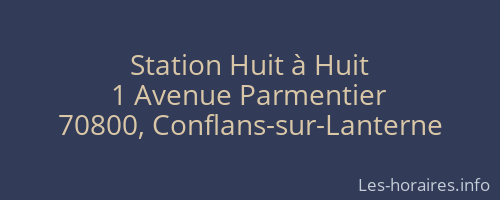 Station Huit à Huit
