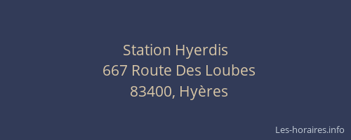 Station Hyerdis