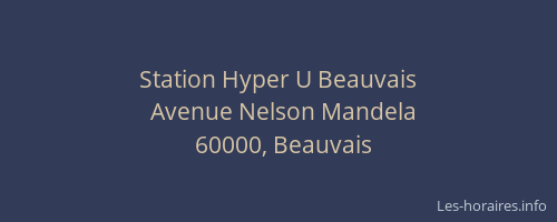 Station Hyper U Beauvais