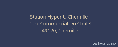 Station Hyper U Chemille