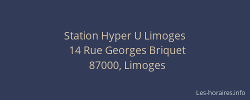Station Hyper U Limoges