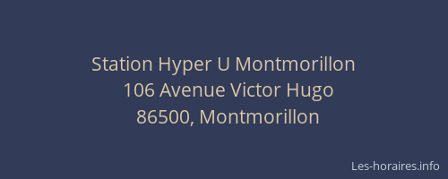Station Hyper U Montmorillon
