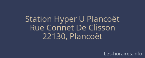 Station Hyper U Plancoët