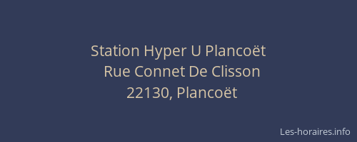 Station Hyper U Plancoët